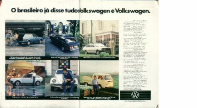 1983 - Institucional Volkswagen com o Voyage