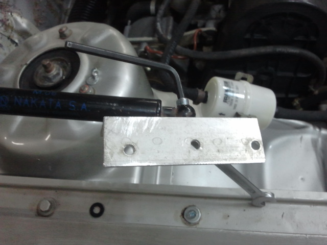 Suporte de alumínio que fiz usando os restos de uma cantoneira