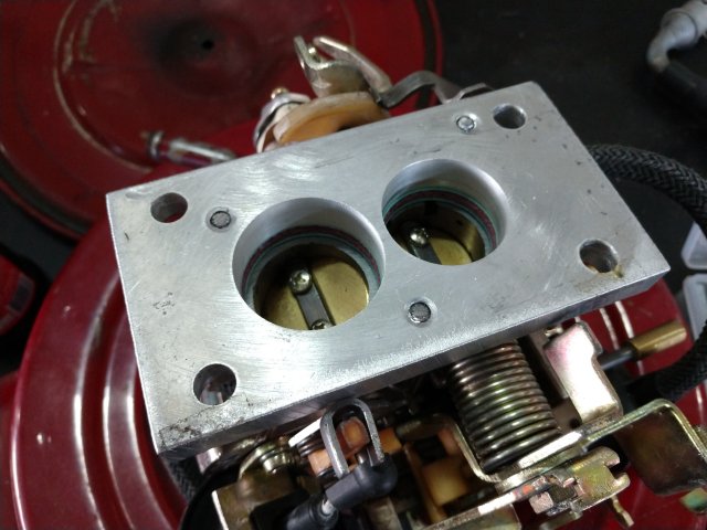 Flange de adaptação para carburador Brosol 2E ou 3E